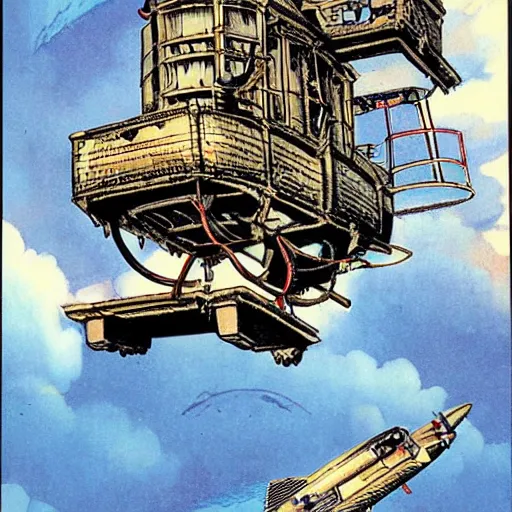 Image similar to steampunk flying air-ship by Dave Gibbons, Jack Kirby, Will Eisner