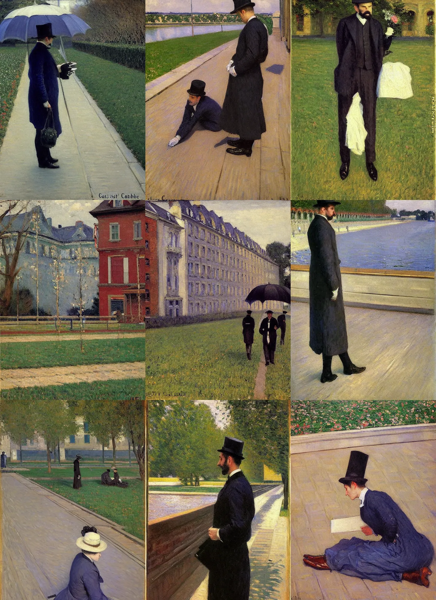 Prompt: painting by gustave caillebotte