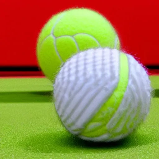 Image similar to A tennis ball that has came to life, hyper realistic, HD, HQ, photo realistic