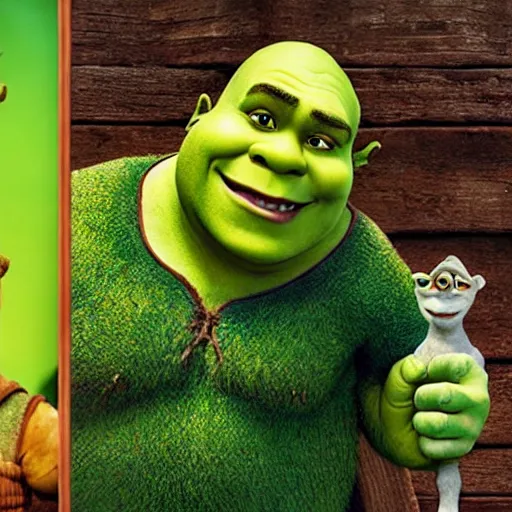 Image similar to shrek is love, shrek is life