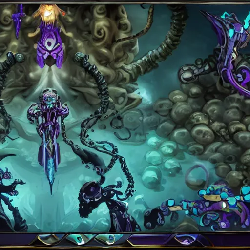 Image similar to screenshot of an end game boss that is a chained up ethereal obsidian ghostly wraith like figure with a squid like parasite latched onto its head and long tentacle arms that flow lazily but gracefully at its sides like a cloak while it floats around a empty frozen chamber with rats as its only companions as the player walks in to battle, this character has hydrokinesis and electrokinesis for silent hill video game and inspired by the resident evil game franchise and vecna from stranger things