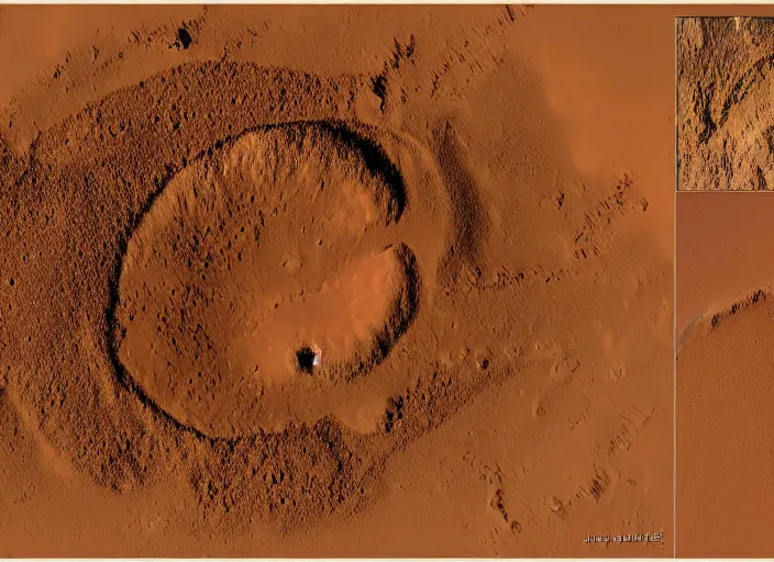 Prompt: the geology of Mars by John Emslie