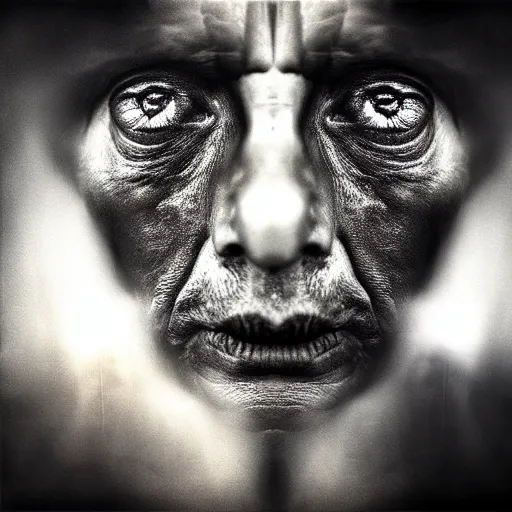 Image similar to portrait of an extraterrestrial by lee jeffries