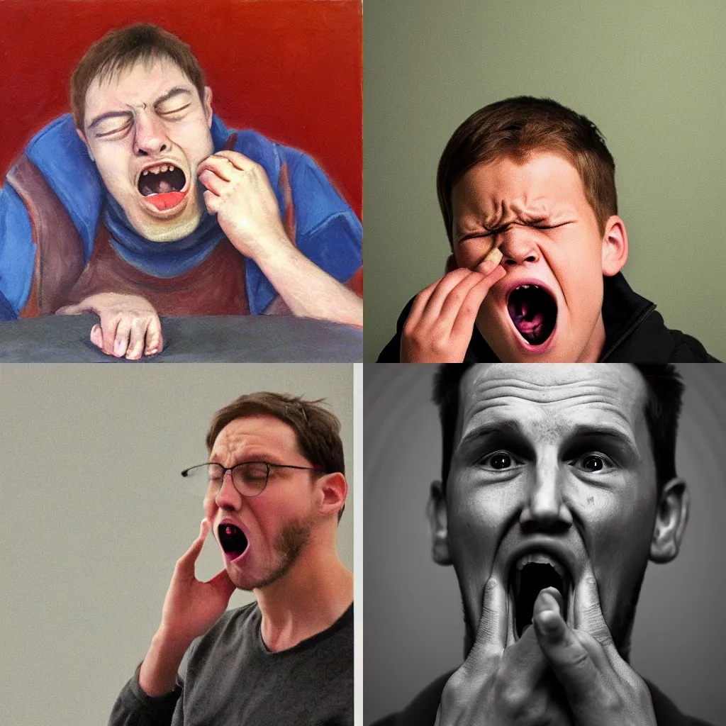 Prompt: Daniel Schmidt yawning