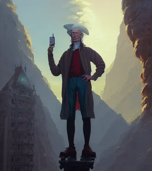 Image similar to highly detailed portrait voltaire in gta v, stephen bliss, unreal engine, fantasy art by greg rutkowski, loish, rhads, ferdinand knab, makoto shinkai and lois van baarle, ilya kuvshinov, rossdraws, tom bagshaw, global illumination, radiant light, detailed and intricate environment