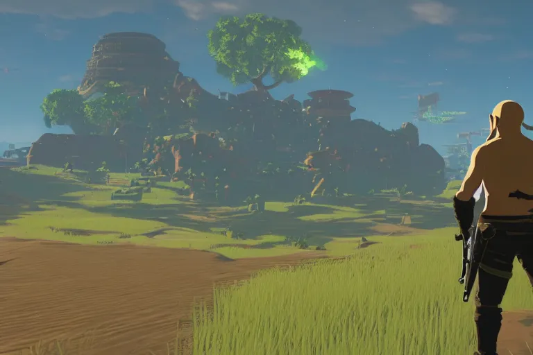 Image similar to agent 4 7 in botw, breath of the wild screenshot