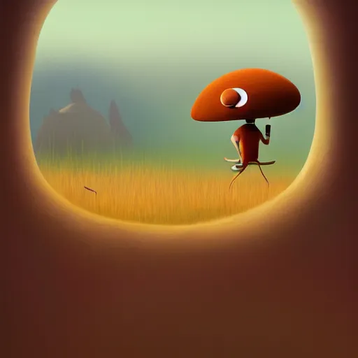 Prompt: Goro Fujita ilustration anthill seen from inside and from the side, painting by Goro Fujita, sharp focus, highly detailed, ArtStation