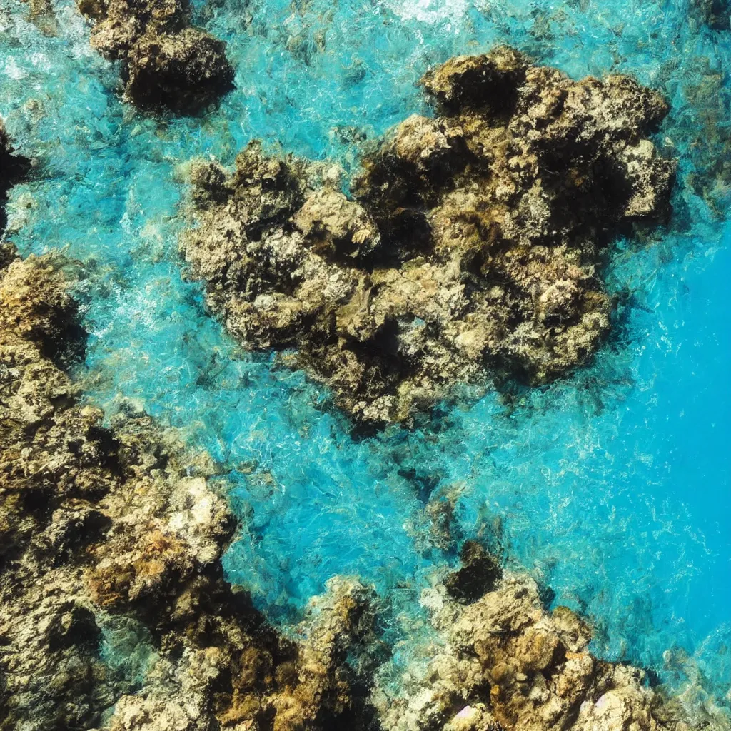 Image similar to swimming in the Mediterranean, looking up to the surface