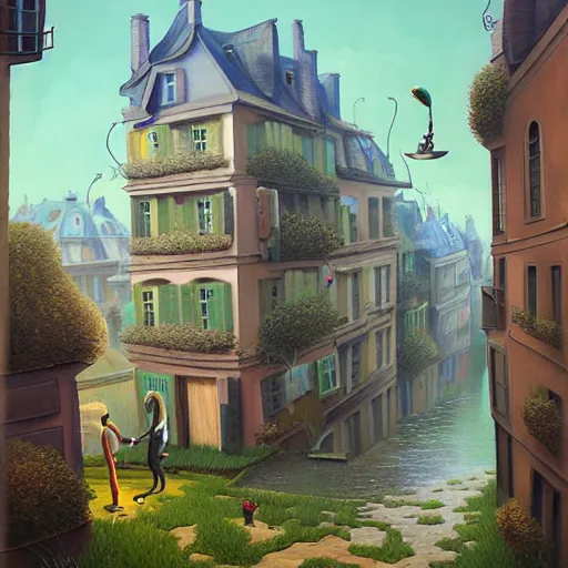 Image similar to Paris, artwork by Gediminas Pranckevicius,