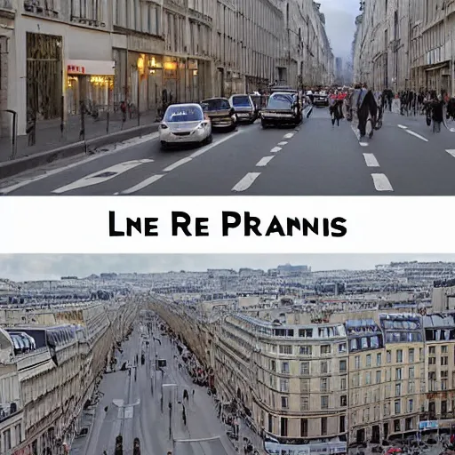 Image similar to une rue de paris en 2 0 2 0