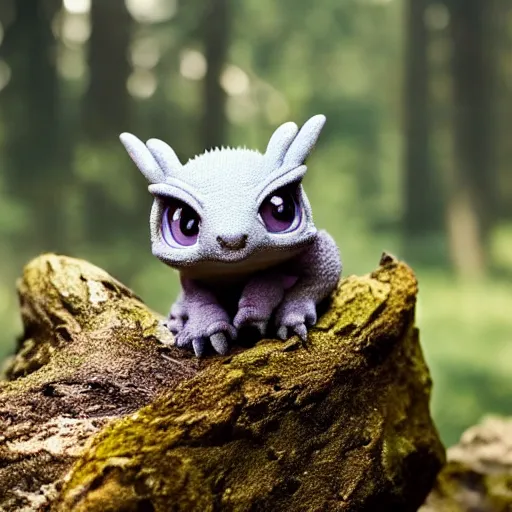 Image similar to very very very very cute chibi baby dragon, portrait, pixar style, forest background, cinematic lighting, award winning creature portrait photography