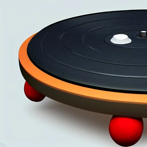 Image similar to a funny turntable with a needle on top of kiwi texture, a low poly render by blender guru, featured on polycount, computer art, sketchfab, rendered in maya, voxel art