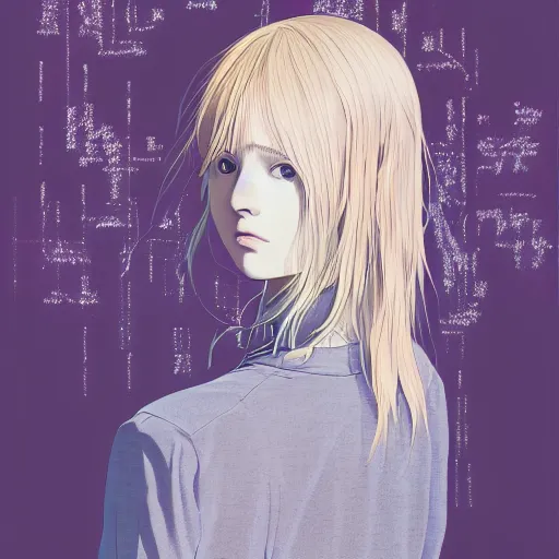 Image similar to a portrait of porter robinson blonde by inio asano, beeple and james jean, aya takano color style, 4 k, super detailed, harmony