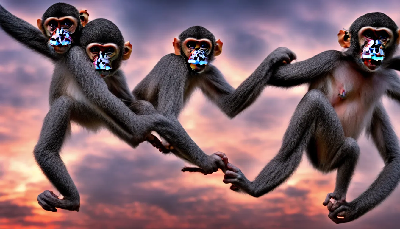 Image similar to 🥵🐒 🥵, hyper realistic photo, dusk, full colour, upscale, 8 k, masterpiece,