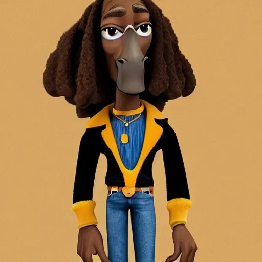 Image similar to pixar movie of snoop dogg as a cowboy