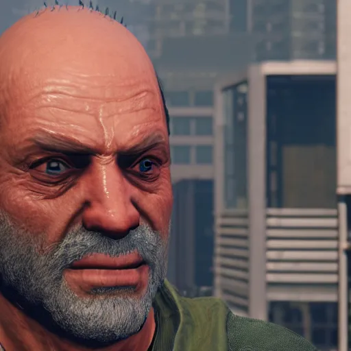 Image similar to hide the pain harold in gta 5, unreal engine 5 detail, by gta 5