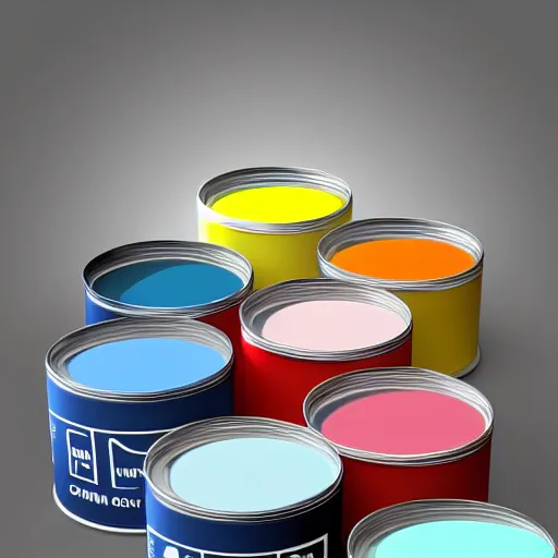 Image similar to can of paint, minimal, modern