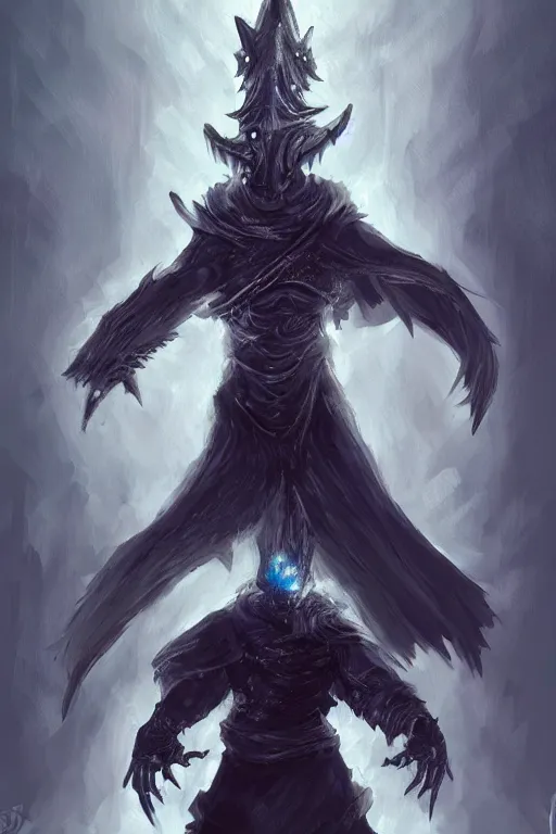 Image similar to an electric fan as a dark souls final boss, concept art, digital painting, trending on arstation, deviantart, highly detailed