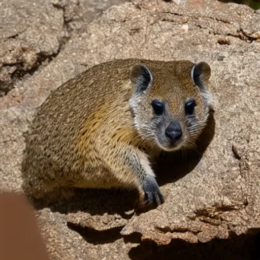 Prompt: a hyrax building a wristwatch