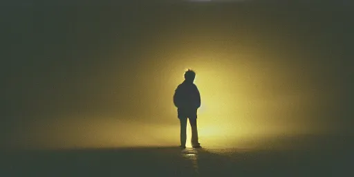 Image similar to fujifilm superia x - tra 4 0 0 photograph of vagrant at night volumetric fog