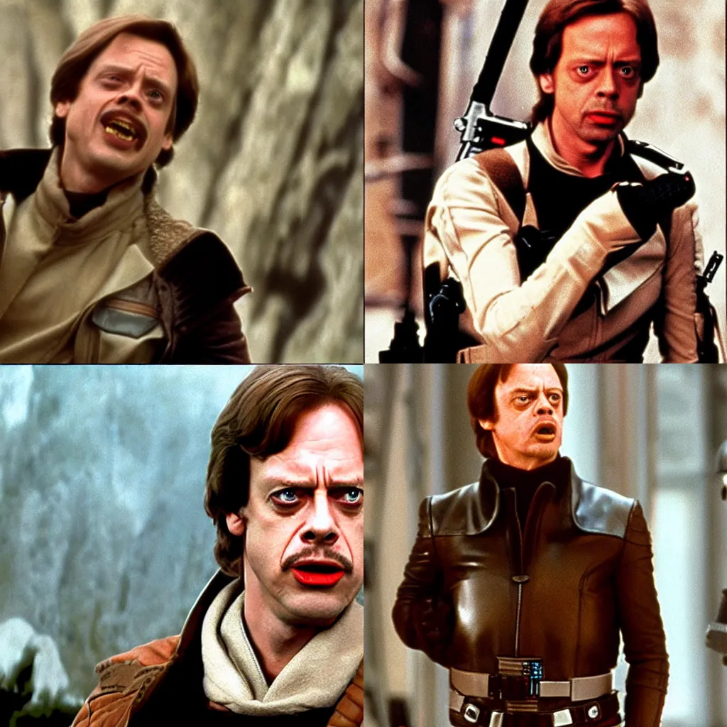 Prompt: steve buscemi as hans solo, star wars, a new hope, 1 9 7 7