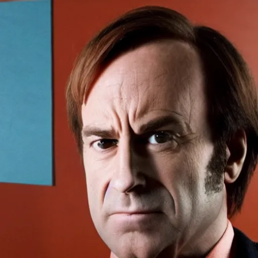 Image similar to Saul Goodman in the style of Nina Kogan