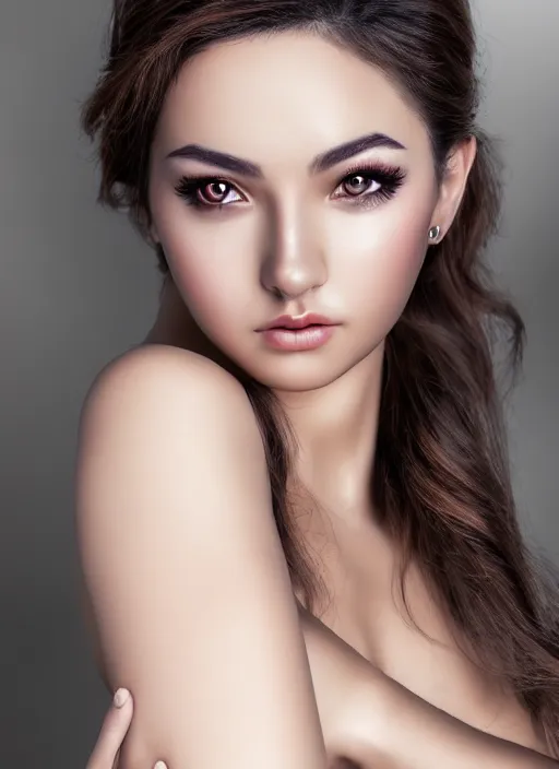 Prompt: a gorgeous greek female photo, professionally retouched, soft lighting, realistic, smooth face, full body shot, torso, dress, perfect eyes, sharp focus on eyes, 8 k, high definition, insanely detailed, intricate, elegant, artgerm and jason chan and mark litvokin