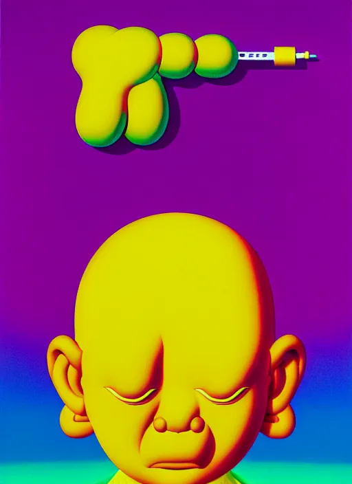 Image similar to rapper by shusei nagaoka, kaws, david rudnick, airbrush on canvas, pastell colours, cell shaded, 8 k