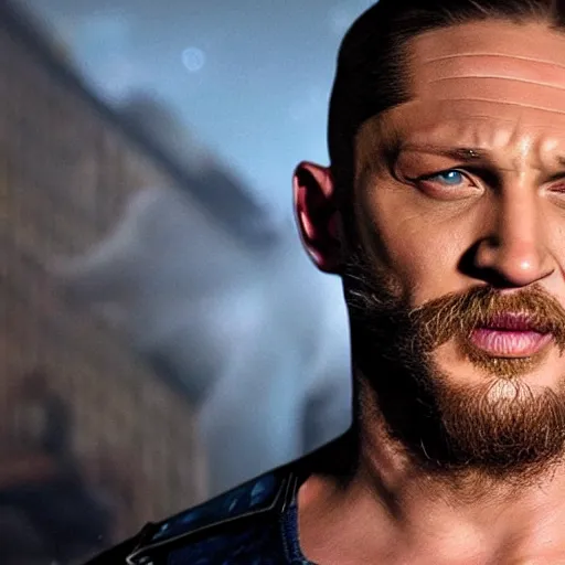 Image similar to tom hardy as wolverine 4 k detailed super realistic