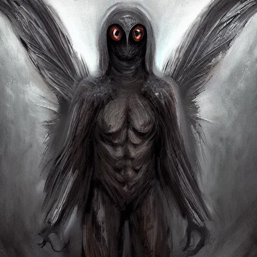 Image similar to a mothman in the style of john park, digital art painting, winning award image, matte painting, superb, trending in artstation