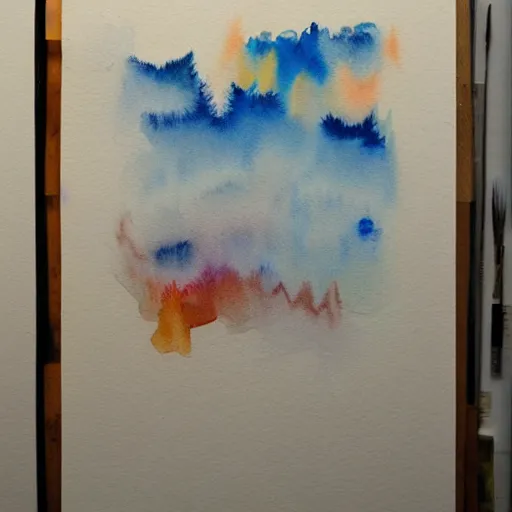Prompt: watercolour abstracts by elizabeth holmes
