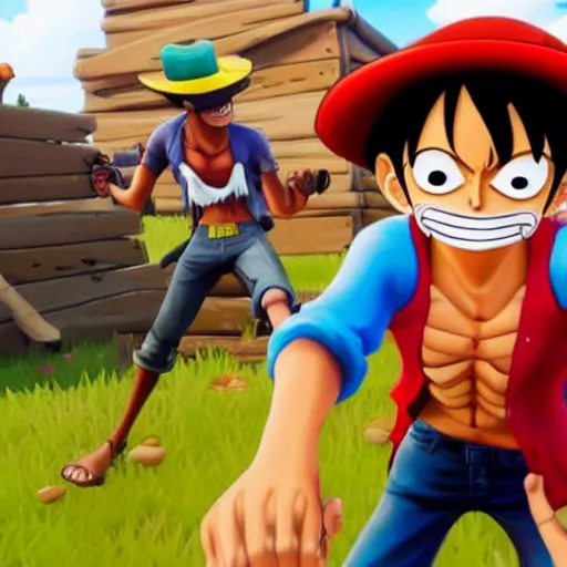 Image similar to monkey d. luffy in fortnite