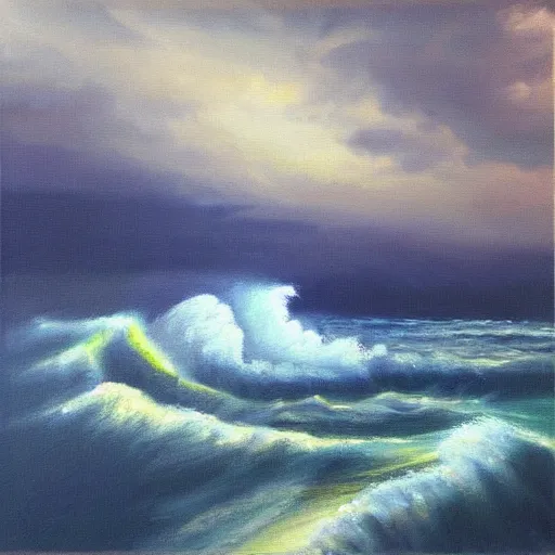 Image similar to “ oil panting of storm ”