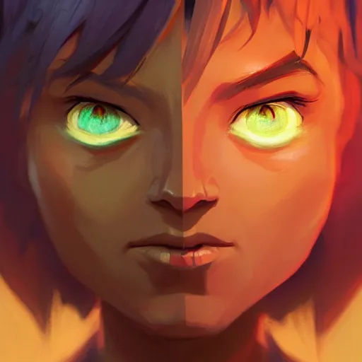 Image similar to face icon stylized minimalist magic : the gathering, loftis, cory behance hd by jesper ejsing, by rhads, makoto shinkai and lois van baarle, ilya kuvshinov, rossdraws global illumination