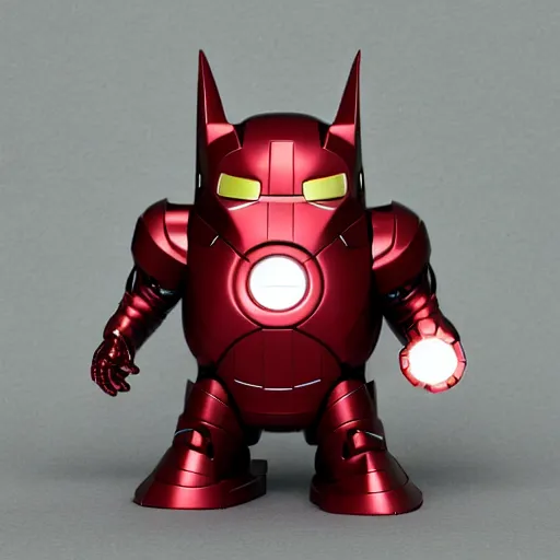 Image similar to Totoro as iron man, product photo