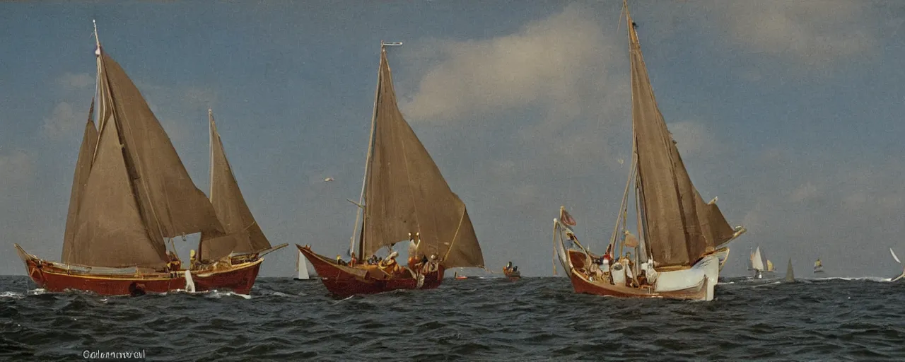 Image similar to dutch east india company trading spaghetti, sailboat, open ocean, canon 5 0 mm, kodachrome, in the style of galen rowell, retro