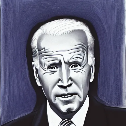 Prompt: Joe Biden by Pablo Picasso