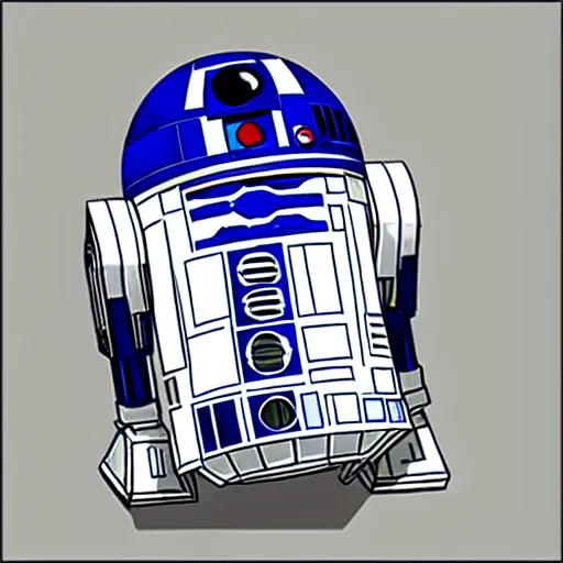 Image similar to r 2 d 2, by ken sugimori