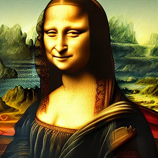 Image similar to mona lisa in avengers : endgame