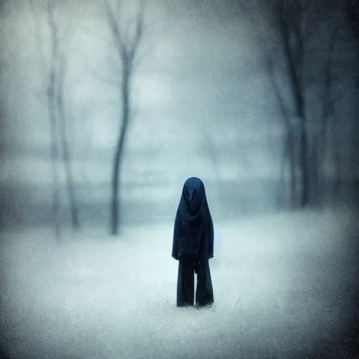 Prompt: photograph of a pale young ghost boy, by mikko lagerstedt, by chris friel, by christian schloe