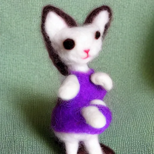 Image similar to needle felt kitten