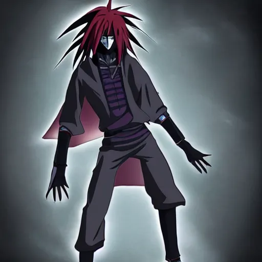 Image similar to madara uchiha, alien grey, tall, very thin, terrifying, grimdark, photorealistic