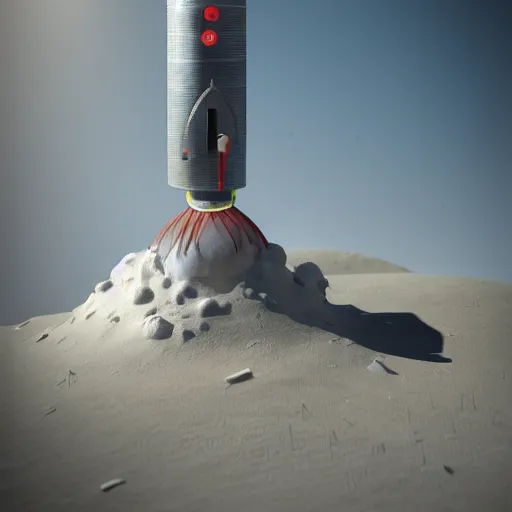 Prompt: rocket, brain, brain attached to rocket, vray