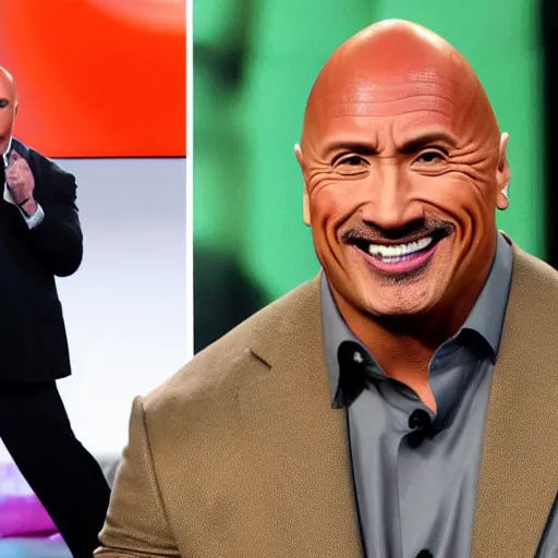 Image similar to Dr Phil as Dwayne Johnson