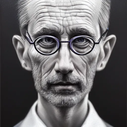 Image similar to highly detailed intricate masterpiece portrait painting of a scientist, sharp focus, award - winning, trending on artstation.