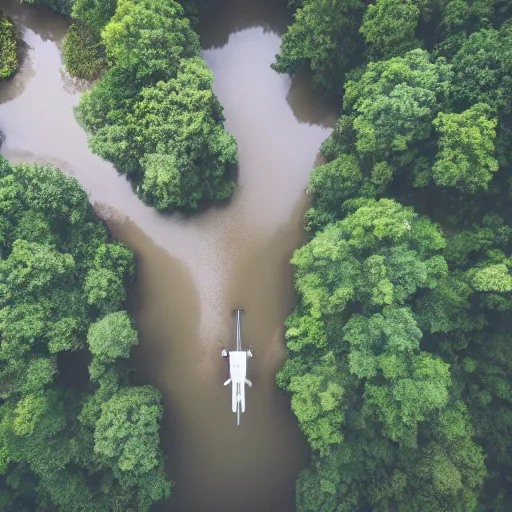 Image similar to river [ milk instead of water ] [ drone view ]