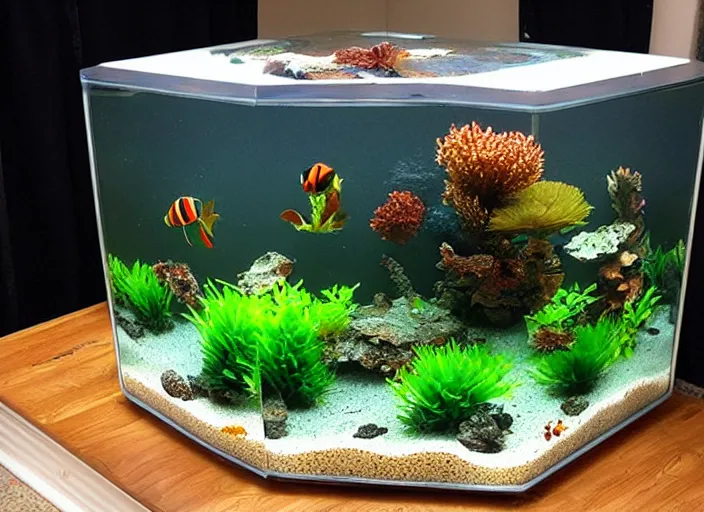 Image similar to hexagonal aquarium