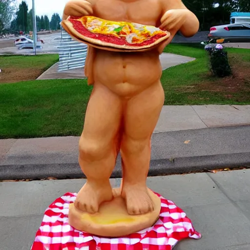 Image similar to pizza statue