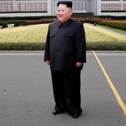 Image similar to kim jong - un as chad