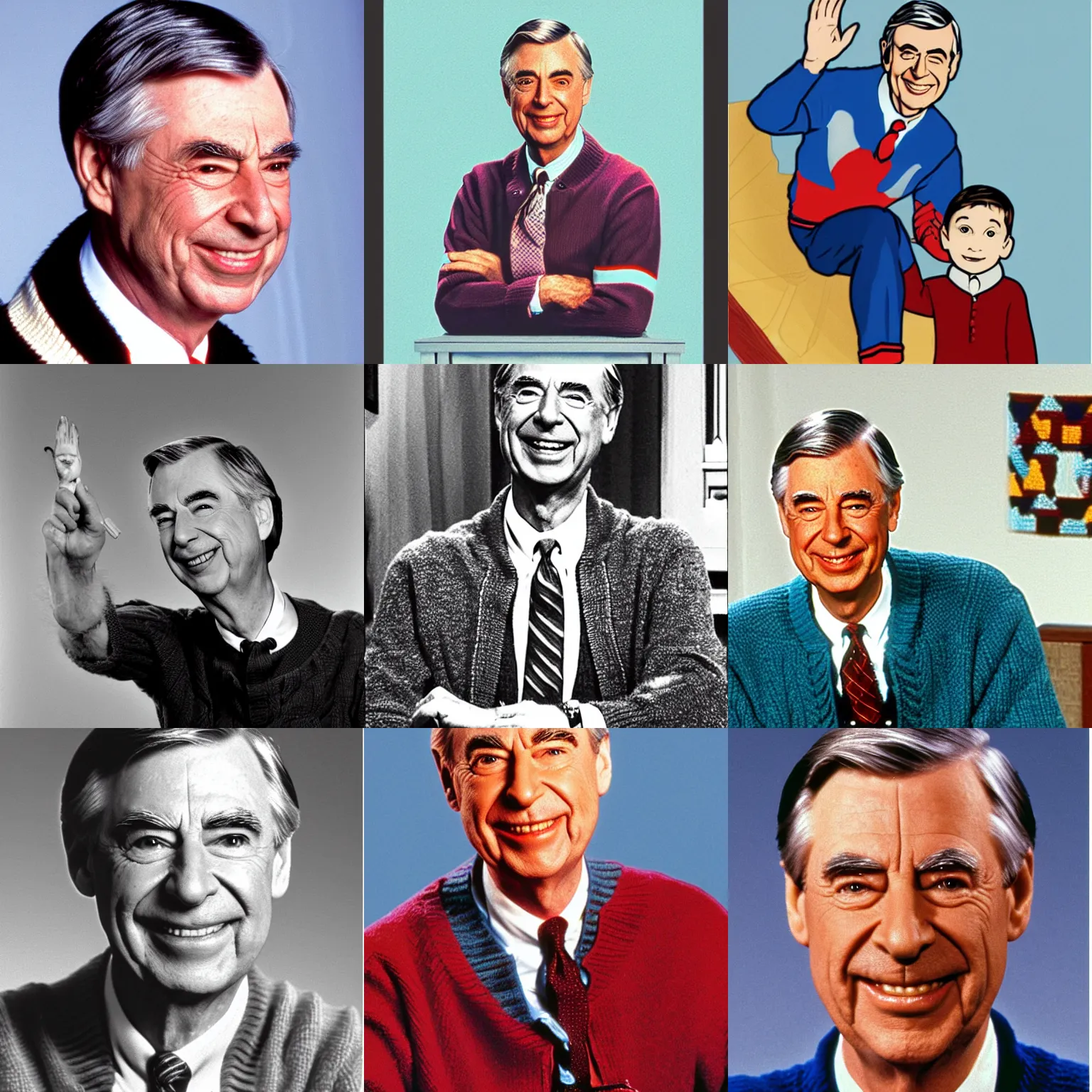 Prompt: mr. rogers as a vulcan